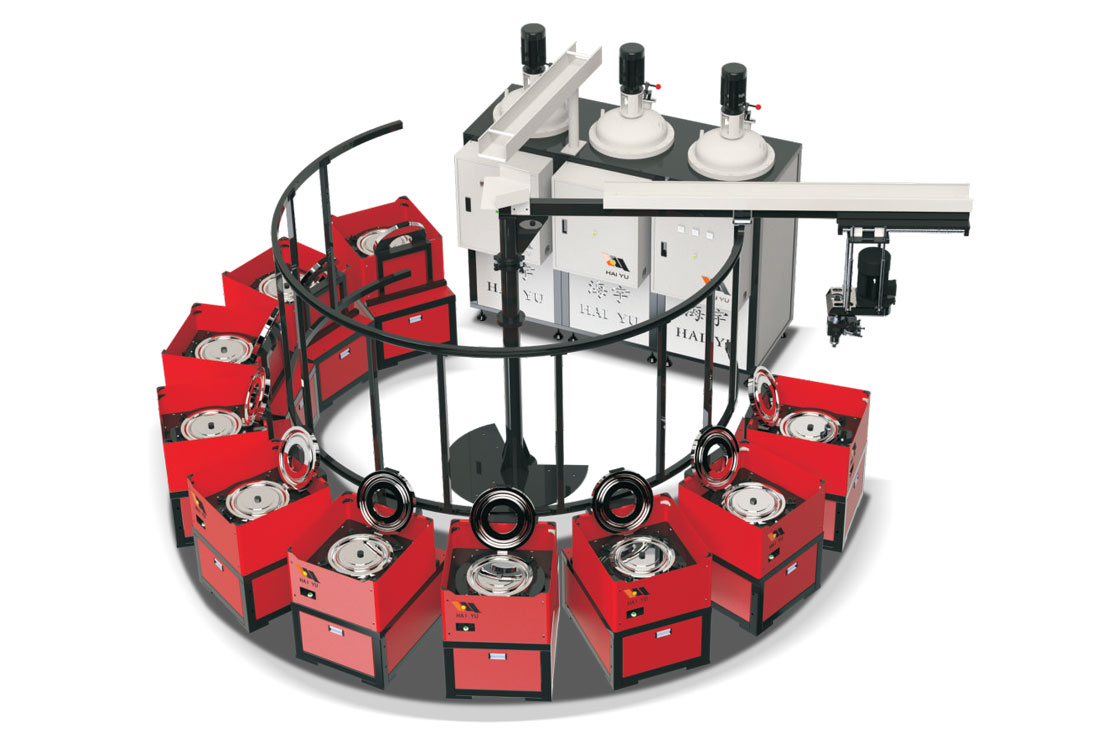 HY-TP2I1-120M/250M扇型輪胎澆注機